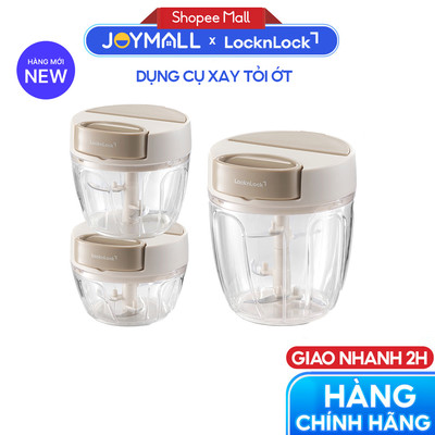 Dụng Cụ Xay Tỏi Ớt LocknLock CKS342BEG, CKS343BEG, CKS344BEG, Hàng Chính Hãng, Kéo Tay - JoyMall