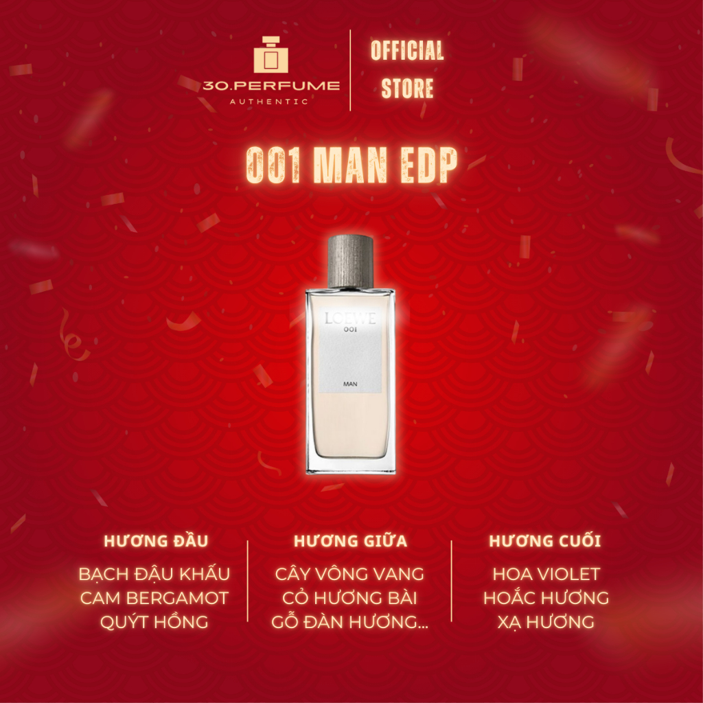 [30.PERFUME] Nước Hoa Nam 001 Man EDP 10/20ml