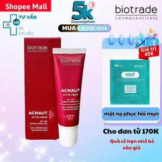 Kem chấm mụn Biotrade Acnaut Active Cream - giảm mụn trắng sáng da giảm nhờn (5ml-30ml)