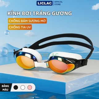  Kính bơi nam nữ cao cấp chống nước chống sương mù viền silicon ôm khít dây đeo đôi điều chỉnh KB7800 