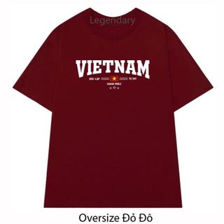   hỏa tốc  Áo thun oversize boxy in lá cờ Việt Nam - "Độc Lập Tự Do Hạnh Phúc". Biểu tượng tự hào dân tộc Việt! 