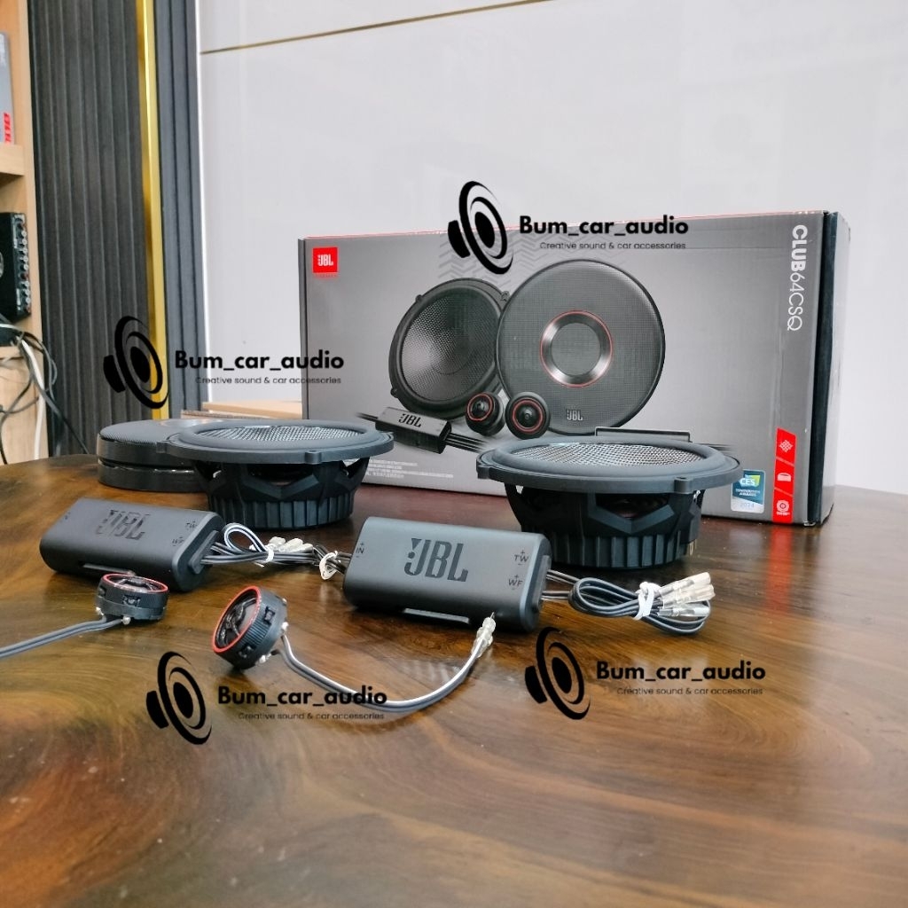  bộ loa cánh lắp ô tô jbl club 64csq và jbl club 64sq dành cho anh em nâng cấp hệ thông âm thanh xe ô tô hỗ trợ lắp đặt ạ 