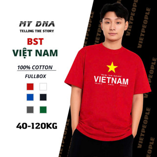 Áo thun phông Việt Nam cờ đỏ sao vàng có bigsize 110kg nhóm nam nữ unisex form rộng 100% cotton cao cấp MY DNA hè 2025