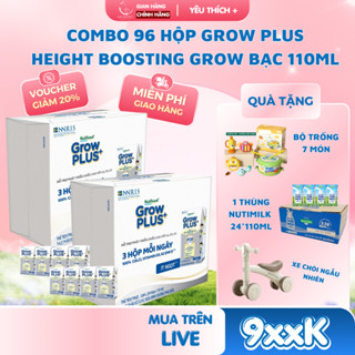  Combo 4 Thùng Growplus Height Boosting  Grow bạc  24*110ml - Hỗ Trợ Tăng Chiều Cao Cho Bé 