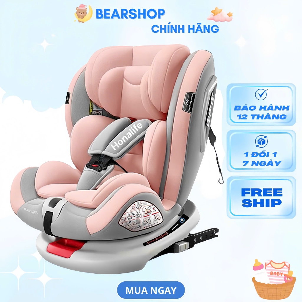 Ghế ngồi ô tô cho bé xoay 360 An toàn, tiện lợi cùng Mẹ và Bé trên mọi nẻo đường ROY & ISOFIX