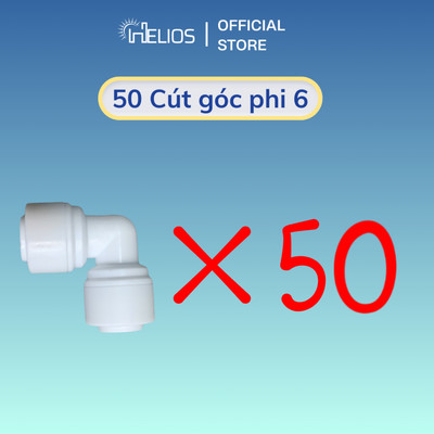 Sỉ 50 cút góc nối nhanh phi 6 dùng cho máy lọc nước Karofi, Kangaroo, Sunhouse, Forseti,...