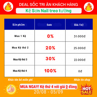 Thanh để Sơn Nail hình trái tim (3 size)