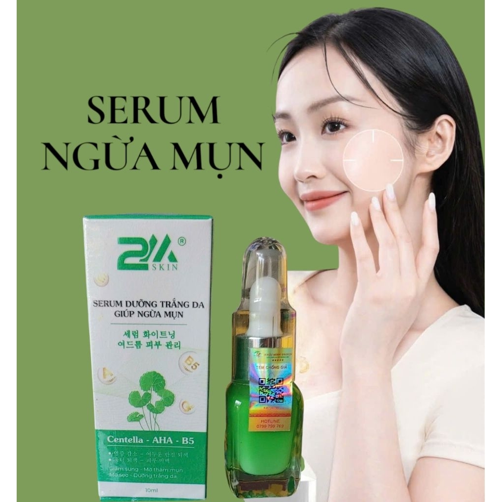 serum 2mskin dưỡng trắng da ngừa mụn 10ml