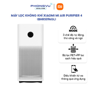  Máy Lọc Không Khí Xiaomi Mi Air Purifier 4  BHR5096GL  Quốc Tế - Lọc PM2.5 Khử Mùi - Chính hãng Bảo hành 12 tháng 
