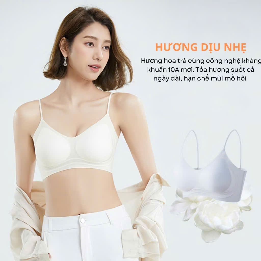 Áo Lót Nữ Đúc Su Cao Cấp Siêu Mềm Mịn Không Gọng Mút Mỏng Tàng Hình Hương Thơm Nhẹ mã 048 | BigBuy360 - bigbuy360.vn