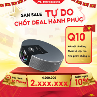  Máy Chiếu Q10 Full HD - Máy Chiếu Movie Legend - Hỗ Trợ 4K Xem Bóng Đá Trình Chiếu Web 