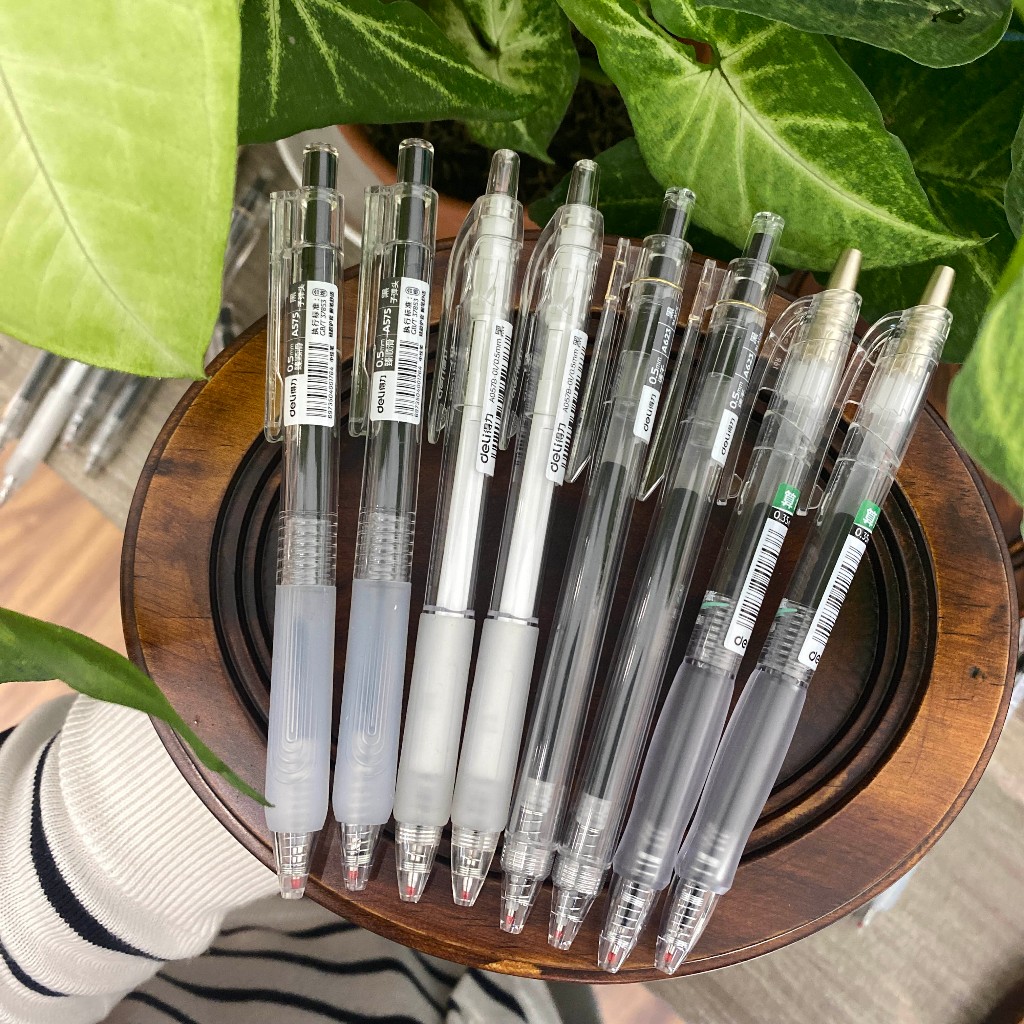 Bút gel Deli nhiều mã mực siêu nhanh khô, ngòi 0.35mm và 0.5mm -  STHM stationery