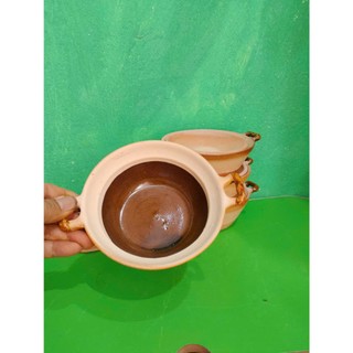 Combo 4 Nồi đất trán men nhí C5*R14.5 cm ( không nấu )