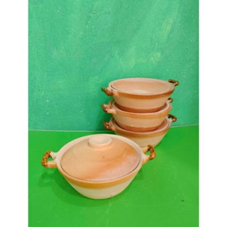 Combo 4 Nồi đất trán men nhí C5*R14.5 cm ( không nấu )