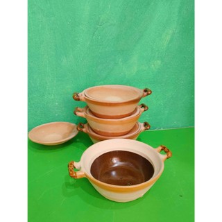 Combo 4 Nồi đất trán men nhí C5*R14.5 cm ( không nấu )