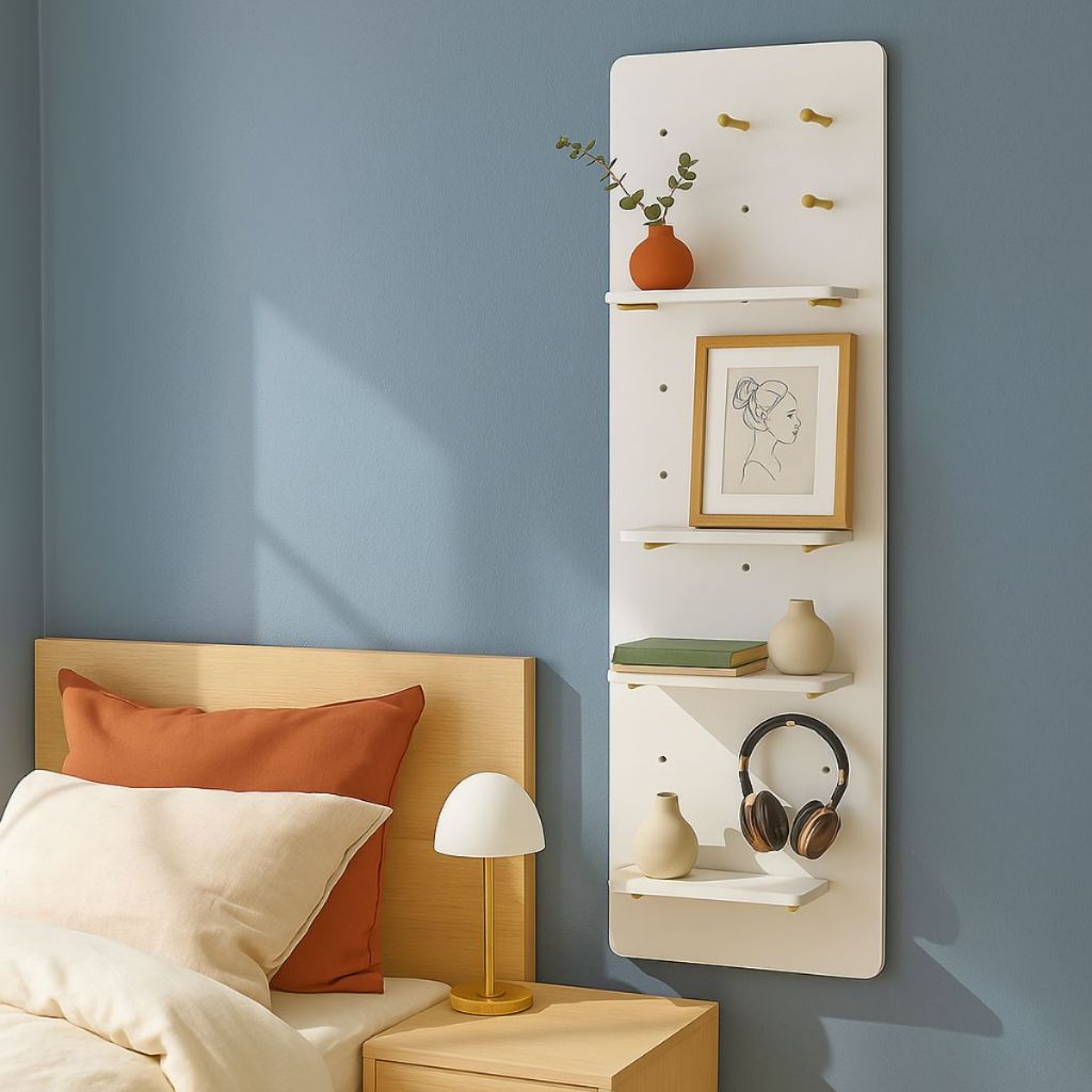 Bảng Pegboard Treo Tường Hình Chữ Nhật - Kệ Gắn Tường Trang Trí Tiện Lợi