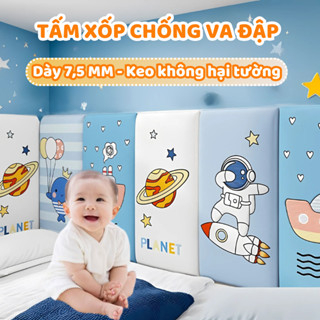 Tấm Xốp Chống Va Đập Bảo Vệ Trẻ GADI, Miếng Dán Tường Keo Không Hại, Dày 7,5 MM, An Toàn Cho Bé