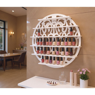 Kệ Sơn Nail hình tròn đựng sơn Nail tự tháo lắp đa năng