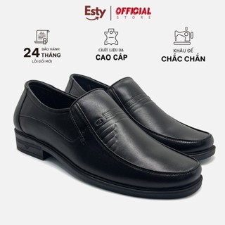 Giày Tây Nam ESTY G0209 Da Cao Cấp,Giày Lười Đế Nâng 4-5cm,Đế Cao Su Non,Khấu Chỉ 2 Lớp Bảo Hành 12 Tháng.