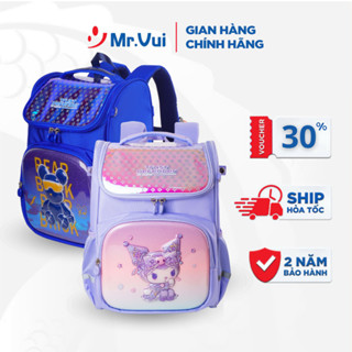 Balo chống gù lưng Mr.Vui BLCG 1038, cặp cho bé trai, bé gái đi học cấp 1, học tiểu, chống thấm