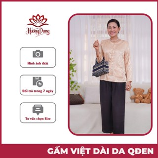 Set Đồ Bộ Mặc Nhà Nữ Trung Niên Gấm Loại 1 Không Nhăn Không Xù,Bộ Đồ Mặc Nhà Nữ-Hương Dung Store