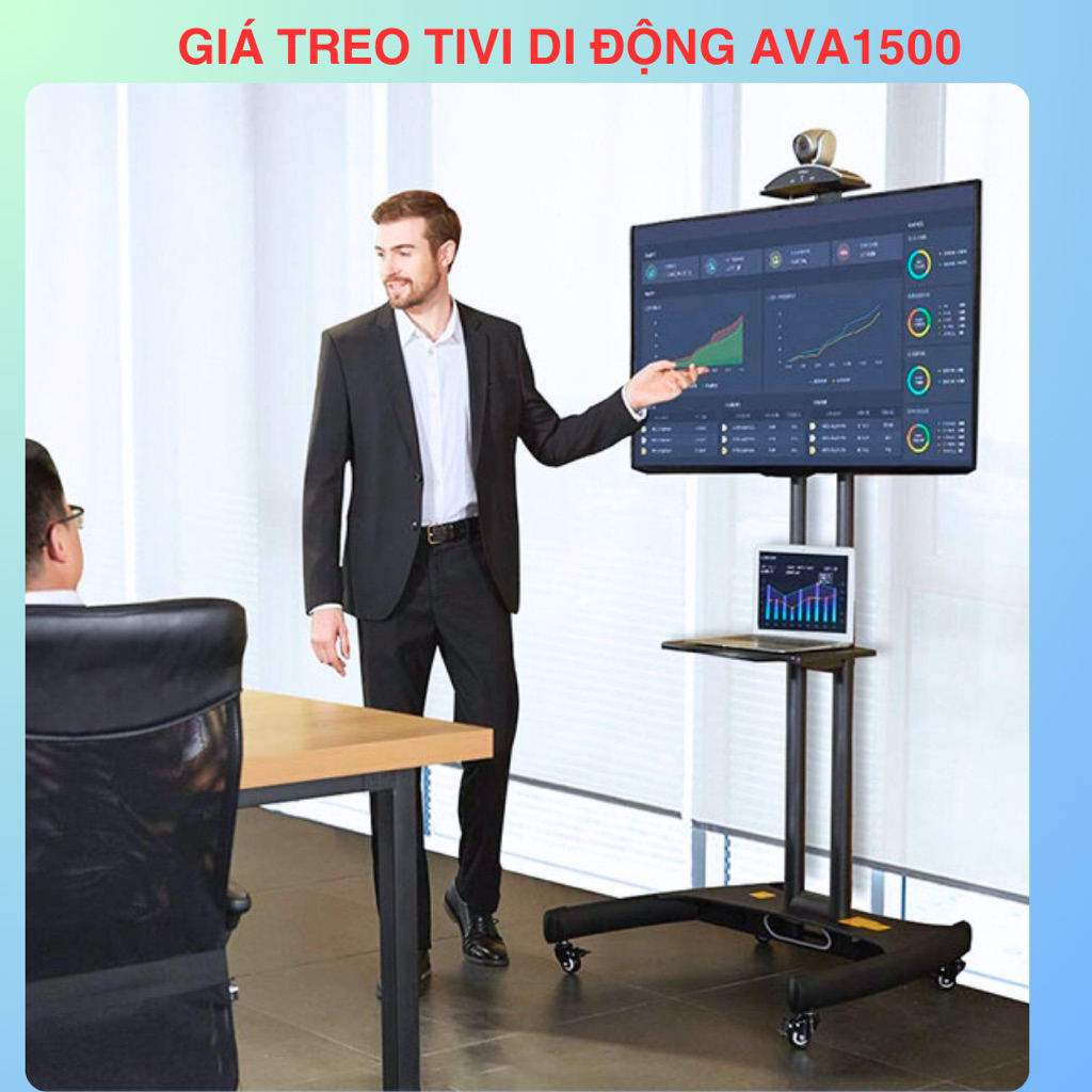 Giá Treo Tivi Di Động NB AVA1500 -  ERGOTEK E1900 32 - 75 Inch Có Bánh Xe di chuyển là