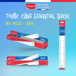 Thước Kẻ Essential Mềm Maped - Dài 15cm 20cm 30cm, An Toàn, Trong Suốt, Thương Hiệu Pháp [Chính Hãng]