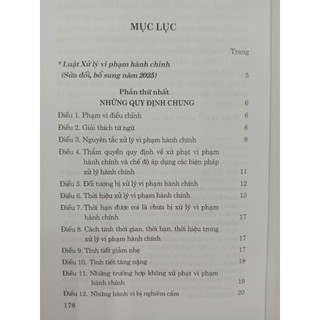 Sách - Luật Xử Lý Vi Phạm Hành Chính (Sửa Đổi, Bổ Sung Năm 2025)