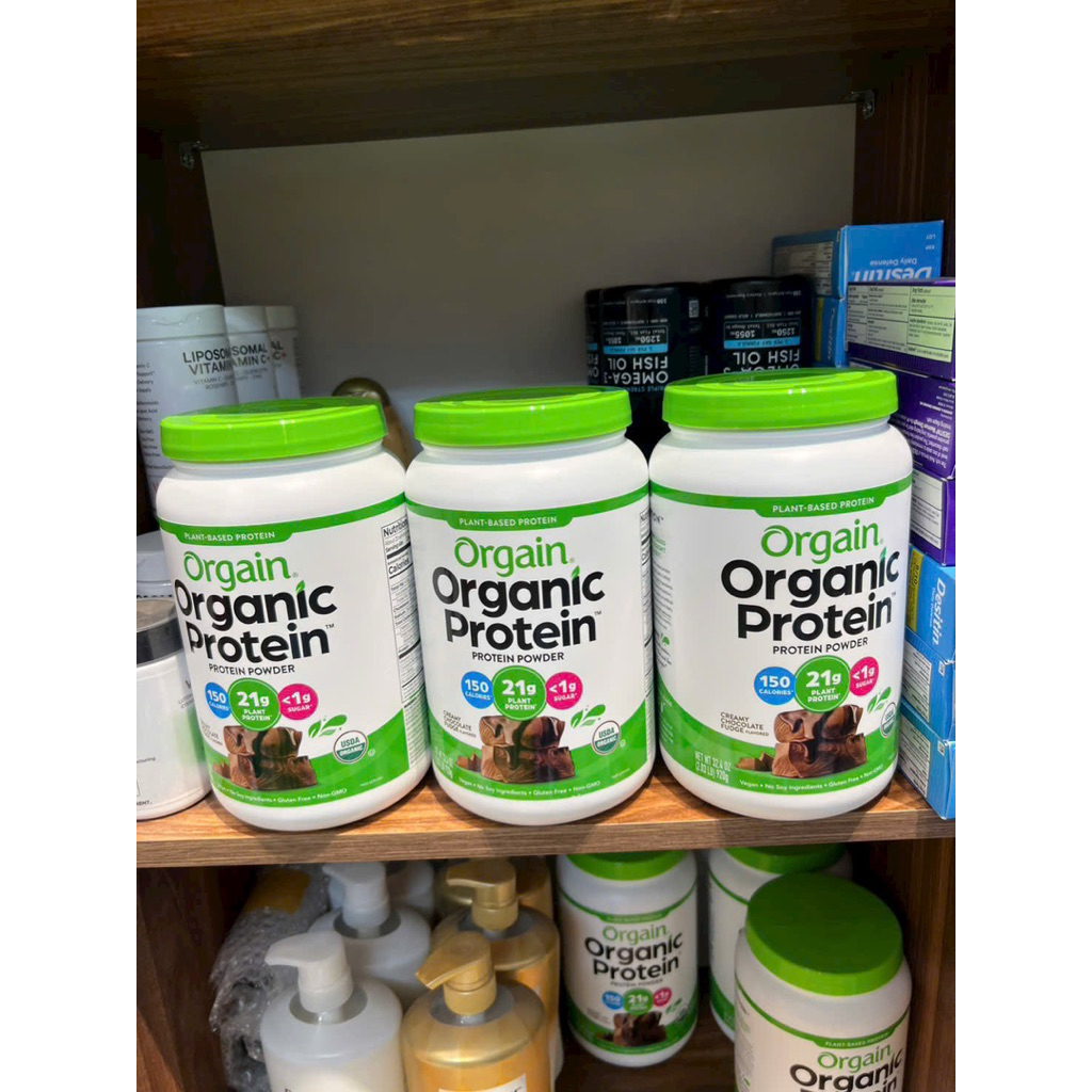 Date 2027 -920Gr- Orgain Organic Protein Powder – Creamy Chocolate Fudge Vị Socola