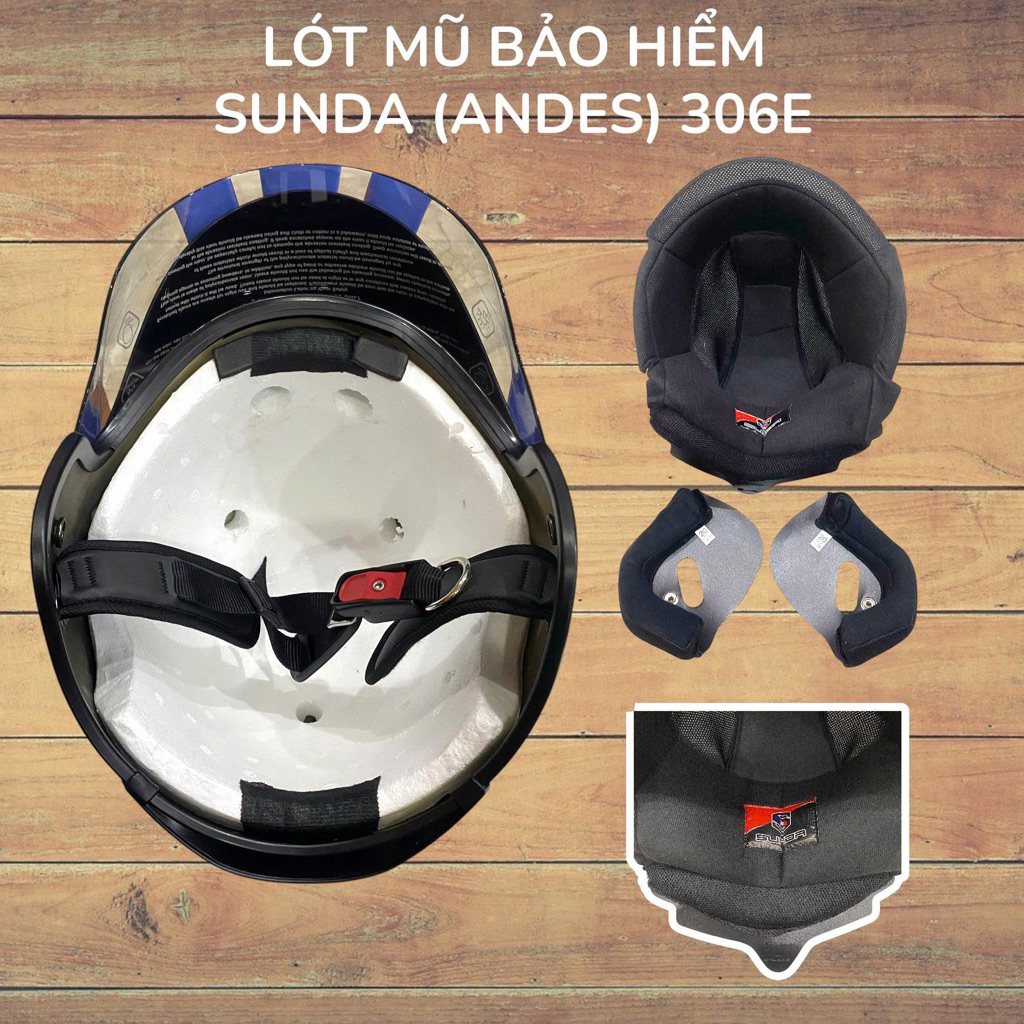 Lót mũ bảo hiểm 𝐒𝐔𝐍𝐃𝐀 (𝐀𝐍𝐃𝐄𝐒) 𝟑𝟎𝟔𝐄, lót thay thế