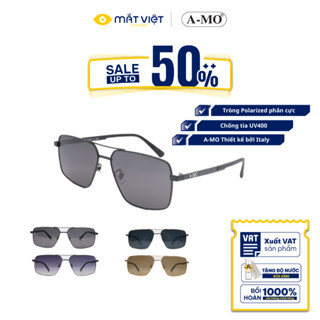 Kính Mát Nam A-MO AMO52419 Chống UV400, Kính Mát Cao Cấp, Kính Mát Phi Công, Mắt Kính Mắt Việt