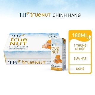 Thùng 48 Hộp Sữa Hạt và Nghệ TH true milk NUT 180ml (48 Hộp)