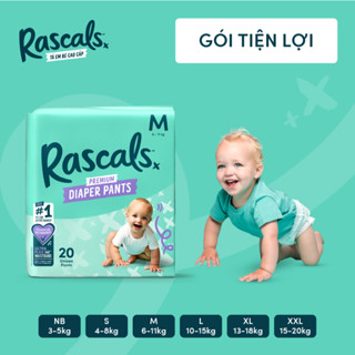  Tã Bỉm cao cấp Rascals gói nhỏ tiện lợi Convenience size NB S M L XL XXL 