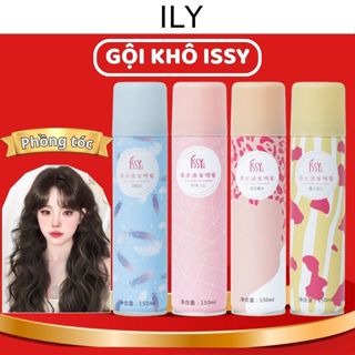 Dầu gội khô ISSY 150ml xịt khô phồng tóc Nội Địa Trung gội đầu khô không cần nước cho nam nữ giảm bết tóc ILY
