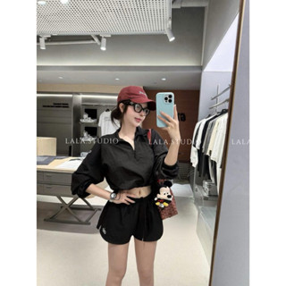 a.lo set• LALASTUDI• set chi tiết| Áo khoác gió + quần đùi cạp chun cao cấp phong cách thể thao năng động ( ảnh thật )