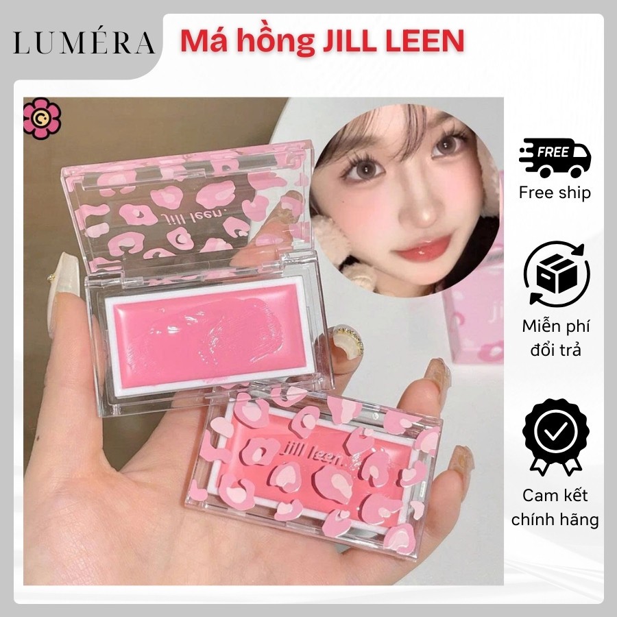 Phấn Má Hồng JILL LEEN Dạng Kem Mướt Mịn Không Thấm Nước Lâu Trôi Làm Sáng Tone Da