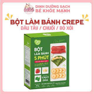 Bột làm bánh Crepe hoa quả Mămmy làm bữa phụ cho bé chỉ 5 phút bổ sung dinh dưỡng, hỗ trợ tiêu hóa
