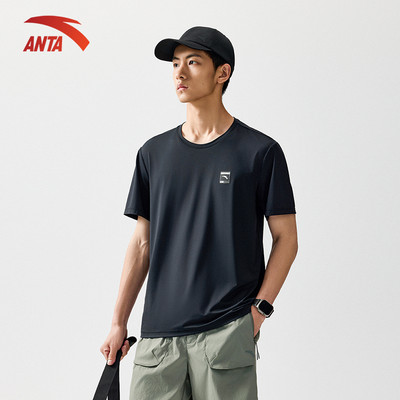 ANTA Nam Training Áo thun ngắn tay thể thao Chạy bộ Tập Gym Pickleball Cầu Lông Tennis 1525C7119