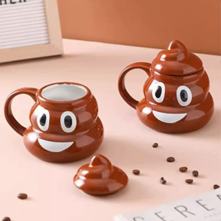  Quà tặng cốc sứ Ly sứ có nắp hình buồn cười 480ml có hộp quà thích hợp làm quà tặng có muỗng chất lượng cao cấp 