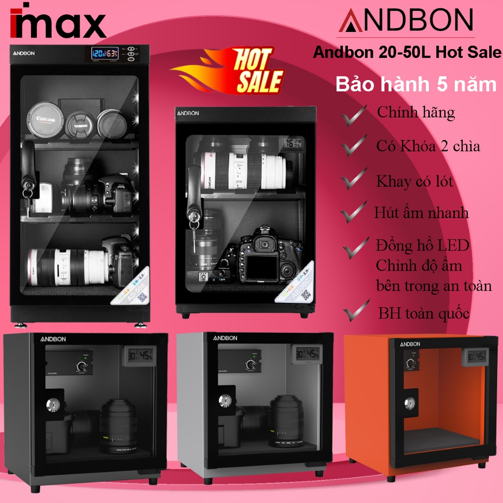 Tủ chống ẩm [BH 5 NĂM] Andbon 20L-80L HOT SALE