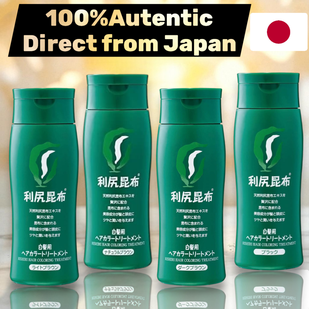 Rishiri hair color treatment Dark Brown/Natural brown/Black/Light brown
