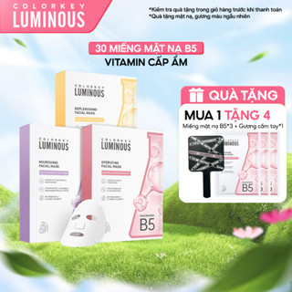 [LIVE] COMBO 3 Hộp Mặt Nạ Giấy COLORKEY LUMINOUS Vitamin B5 Cấp Ẩm Cho Da Mịn Màng 10 miếng/hộp