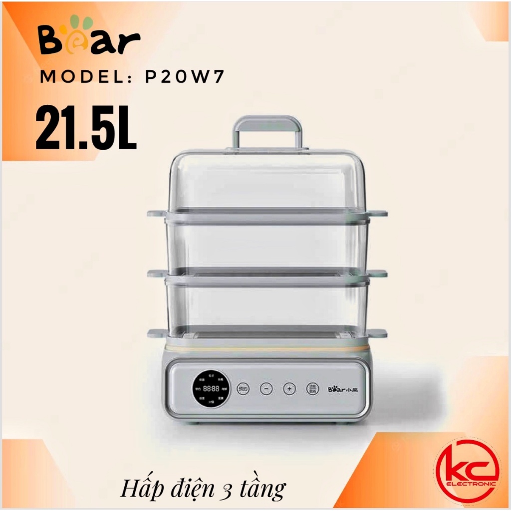 HẤP ĐIỆN ĐA NĂNG 21.5L 𝗕𝗲𝗮𝗿 𝗗𝗭𝗚-𝗣𝟮𝟬𝗪𝟳