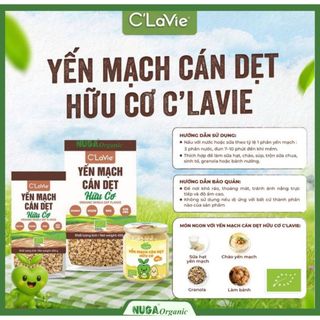 Yến mạch cán dẹt, Yến mạch cán vỡ hữu cơ cho bé - Marka, Probios & C'LaVie - 200g, 450g & 500g