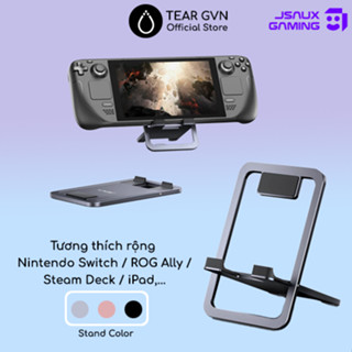 Giá đỡ máy bằng hợp kim nhôm JSAUX chống trơn trượt cho ROG Ally & X / Steam Deck / Legion Go / Điện thoại /Máy tính bản