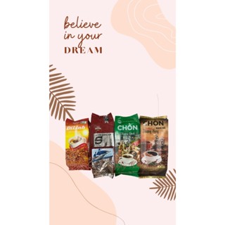  2KG - 4 Bịch Cà Phê   Di Linh + Chữ S + Chồn Xanh + Thượng Hạng   Thơm Ngon,Đậm Vị Pha Phin 