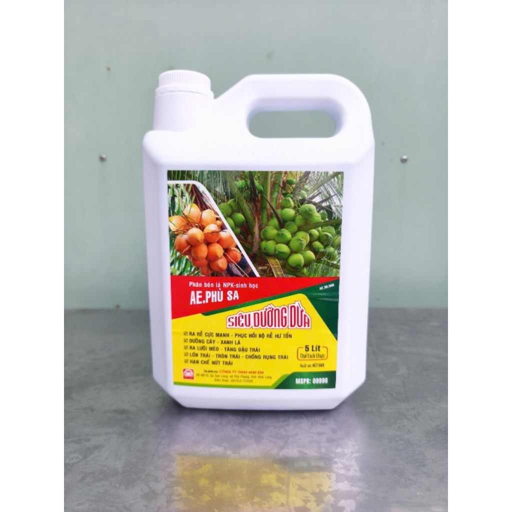 1 Can AE phù sa 5lit tặng 1 gói siêu to trái 55gram