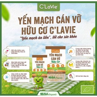 Yến mạch cán dẹt, Yến mạch cán vỡ hữu cơ cho bé - Marka, Probios & C'LaVie - 200g, 450g & 500g