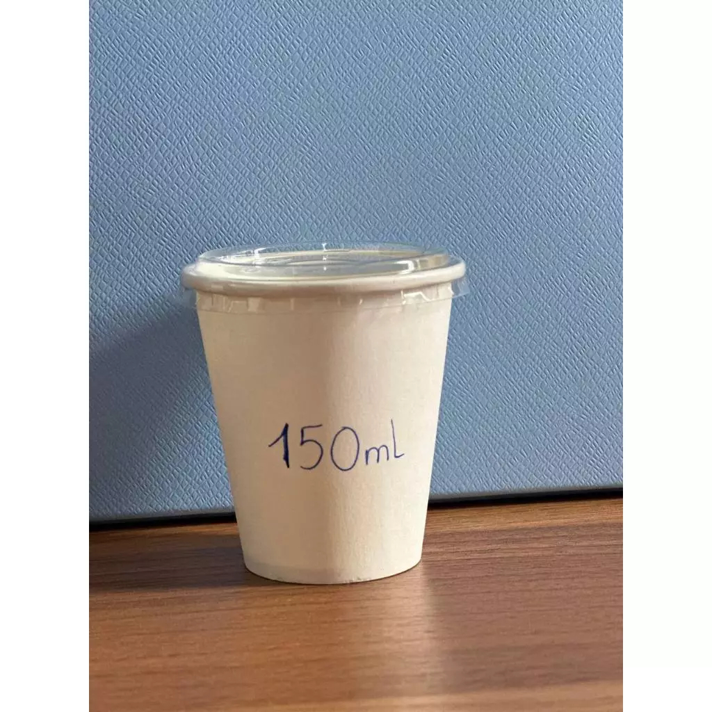 Set 50 ly Giấy Trắng 150ml - AA có kèm theo nắp PP hoặc không nắp