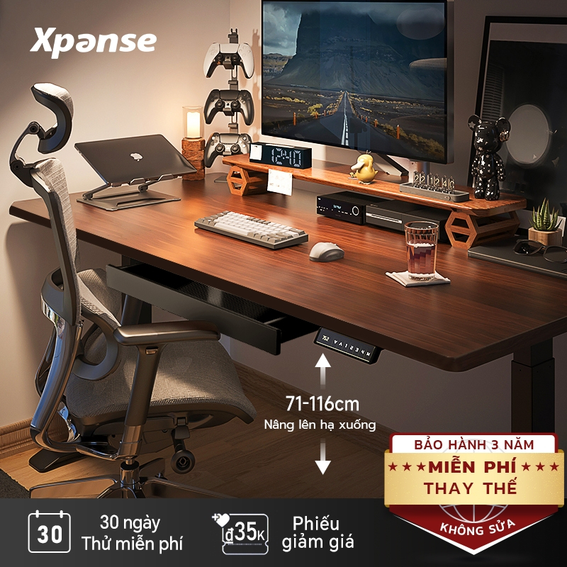 【Cập nhật hoàn toàn mới Xpanse bàn học thông minh Bàn Làm Việc bàn_máy_tính mặt bàn gỗ bàn điều chỉnh độ cao bàn gaming